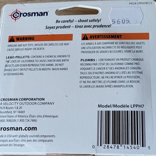 Preview: Crosman Piranha Diabolo 400 Stk. Kaliber 4,5 mm Zackenkopf